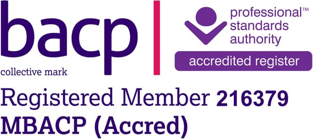 BACP Registered Member 216379, MBACP (Accred) - Professional Standards Authority accredited register